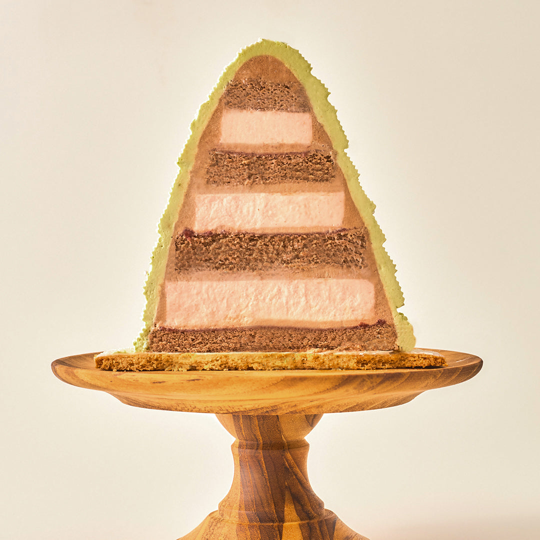 Pistache Chocolat Tree / ピスタチオショコラのクリスマスツリーケーキ